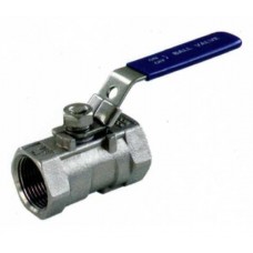  Stainless steel 1-pc Body  Ball Valve Screwed End