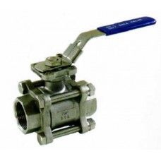 3-pc Ball Valve with Mounting Pad 