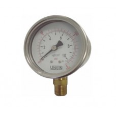 St-Steel Case With Internal Brass Pressure Gauge (Crimped Casing) 